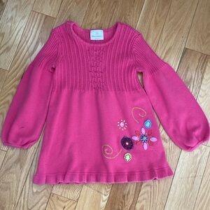 Hanna Andersson 110 5 T embroidered sweater tunic